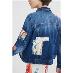 Chaqueta vaquera slim parches