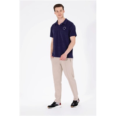 Erkek Lacivert Comfort Polo Yaka Tişört