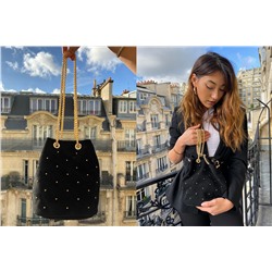 Bolso saco de nobuk Julie Negro