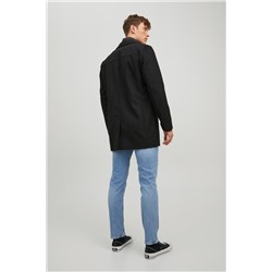 Chaqueta efecto doble prenda Negro