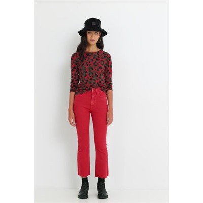 Pantalón tobillero acampanado
