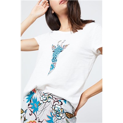 Camiseta Valou Crudo