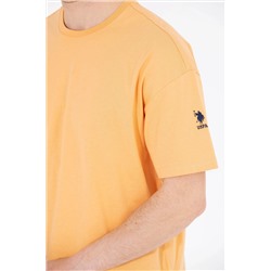Erkek Kavun Oversize Bisiklet Yaka Tişört