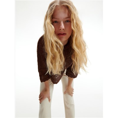 Durchbrochener Pullover