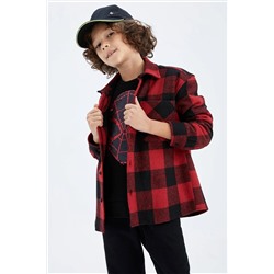 Defacto Erkek Çocuk Oversize Uzun Kollu Flanel Gömlek X7564A622WN