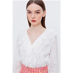 Camisa avolantada Blanco