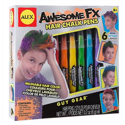 ALEX Toys Guy Gear Awesome FX Hair Chalk Pens