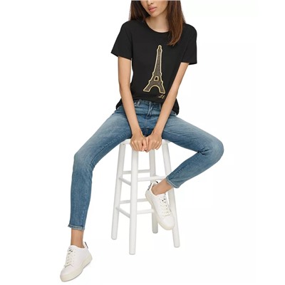 KARL LAGERFELD PARIS Women's Eiffel Tower T-Shirt