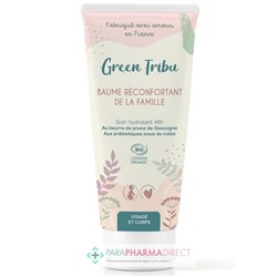Green Tribu Baume Réconfortant de la Famille - Soin Hydratant 48h - Visage & corps - BIO 200 ml
