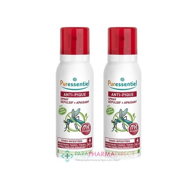 Puressentiel Anti-Pique Spray Répulsif & Apaisant 2x75 mlLot  × 2