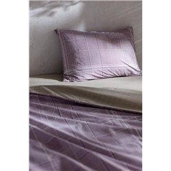 Amata King Size %100 Pamuk Ranforce Baskılı Nevresim Takımı - Mürdüm