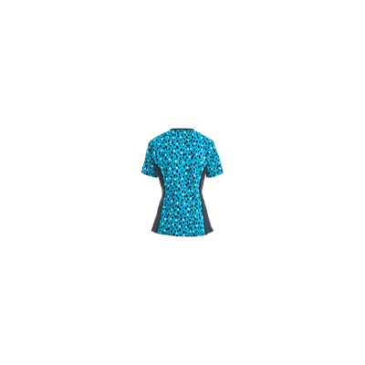 Cherokee Flexibles Scrubs Purrfect Love Print Top
