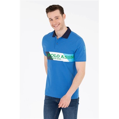 Erkek Saks Polo Yaka Tişört