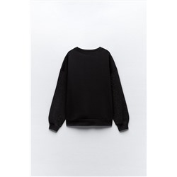 SWEATSHIRT WITH RHINESTONES
