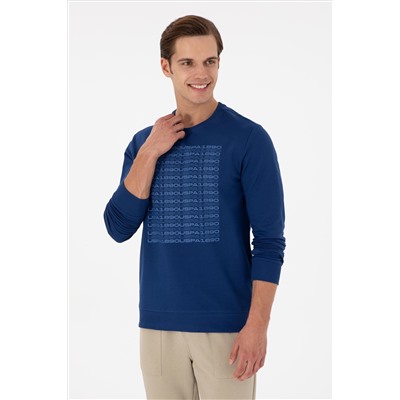 Erkek İndigo Sweatshirt