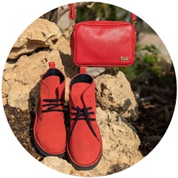 Ab. Zapatos 1619 New R · FUEGO+Pelle 21-20 (370) Rojo АКЦИЯ