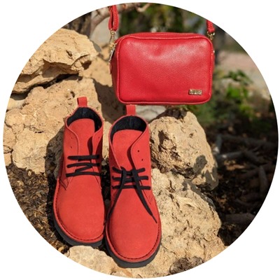 Ab. Zapatos 1619 New R · FUEGO+Pelle 21-20 (370) Rojo АКЦИЯ