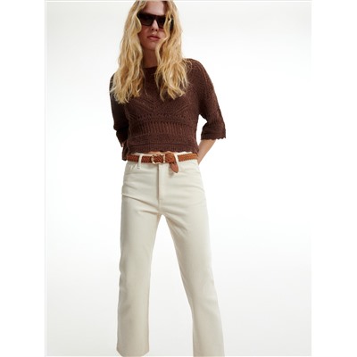 Durchbrochener Pullover