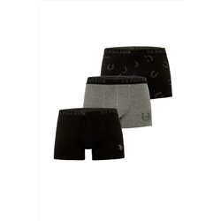 Erkek Siyah 3'lü Boxer