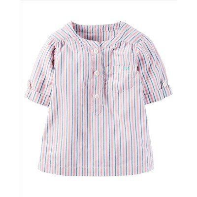 Striped Woven Top