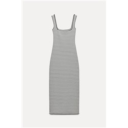 STRETCH KNIT MIDI DRESS