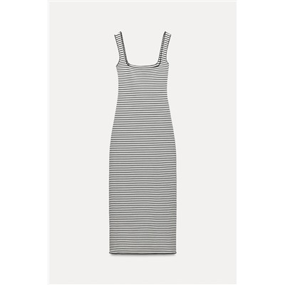 STRETCH KNIT MIDI DRESS