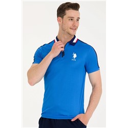 Erkek Saks Polo Yaka Tişört