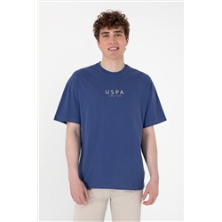Erkek Oversize Fit Bisiklet Yaka Açık Lacivert Tişört