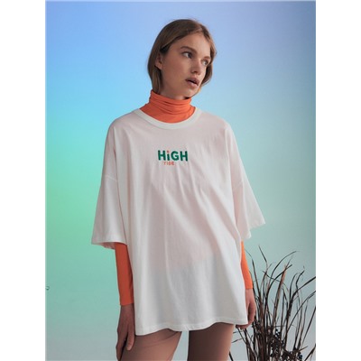 Oversize-T-Shirt mit Stickerei