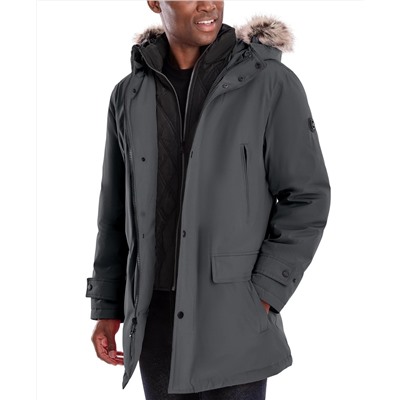 MICHAEL Michael Kors Michael Kors Men's Hooded Bib Snorkel Parka, Created for Macy's