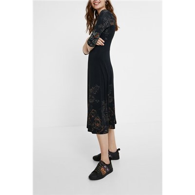 Vestido midi floral