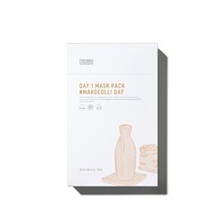 TENZERO DAY 1 MASK PACK #MAKGEOLLI DAY Тканевая маска для лица с экстрактом макколли 25мл