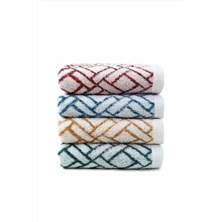 Soley | Celosia | %100 Pamuklu Ipliği Boyalı 4'lü El / Yüz Havlusu Seti HV.CELOSIA.4LUSET
