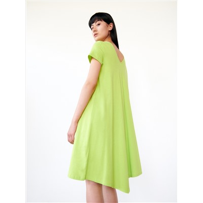 Asymmetric midi dress