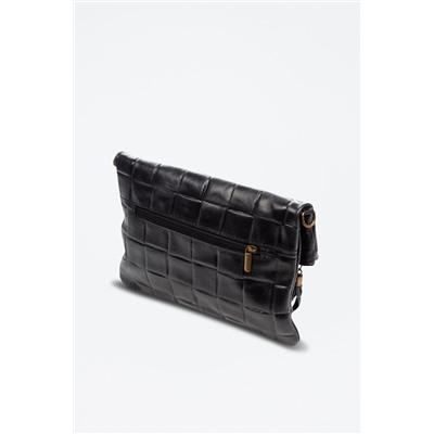 Bandolera de nobuk Negro