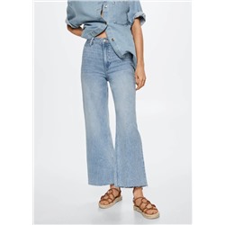 Jeans culotte tiro alto -  Mujer | MANGO OUTLET España