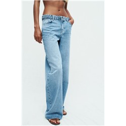 FEW ITEMS LEFT Z1975 WIDE-LEG HIGH-WAIST WOVEN WAISTBAND JEANS