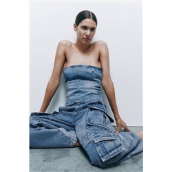 ZW CARGO HIGH-WAIST JEANS
