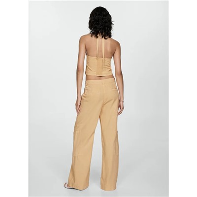 Pantalón lyocell cordón ajustable
