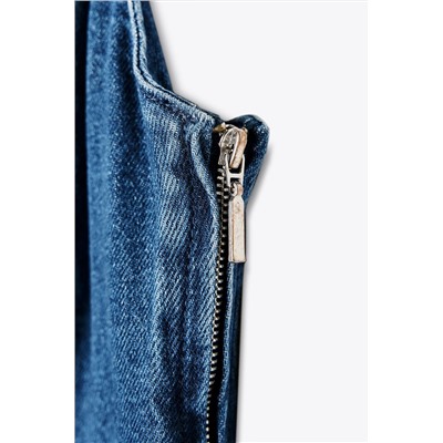 DENIM TRF MIDI DRESS