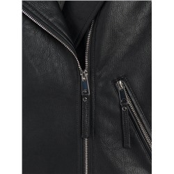 Klassische Lederjacke