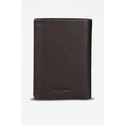 Cartera de piel Chief Marrón oscuro