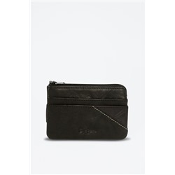 Monedero de piel Striking Negro
