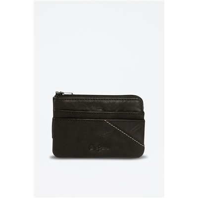 Monedero de piel Striking Negro
