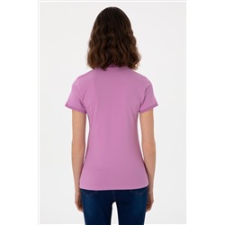 Kadın Pembe Basic Polo Yaka Tişört
