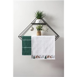 Ender Home 30x50 Yılbaşı Christmas Yeni Yıl Temalı 2'li Havlu Seti 30x50 MIMOSA