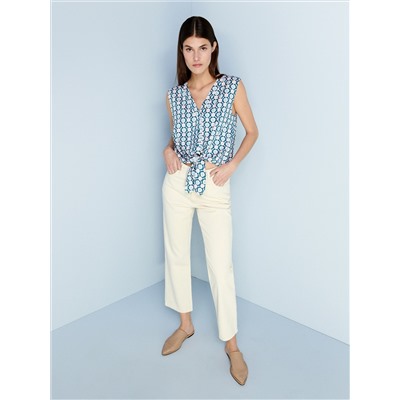 Gemusterte Bluse
