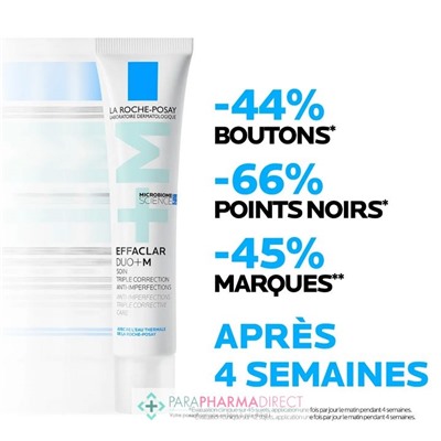 La Roche Posay Effaclar Duo+M Soin Triple Correction Anti-Imperfections 40ml