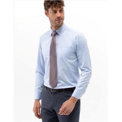 Açık Mavi Regular Fit Uzun Kollu Klasik Gömlek