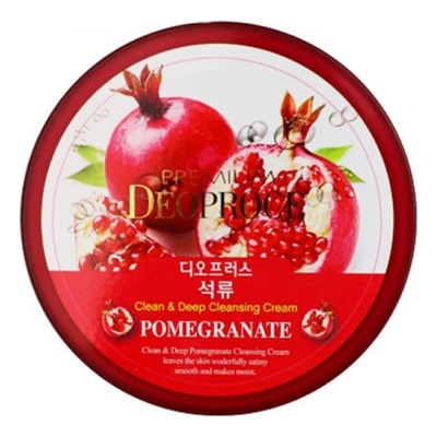 DEOPROCE PREMIUM CLEAN &amp; DEEP POMEGRANATE CLEANSING CREAM Очищающий крем для лица с экстрактом граната 300г